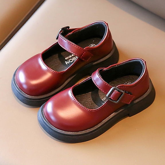 Hifoo Fashion Autumn Children Casual Shoes Girls Thick Sole On Buckle Comfortable Solid Color Boho Kids Spring Vacation Footwear
