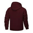 thumbnail image 3 of Men's Casual Fleece Hoodies Winter Warm Athletic Pullover Thick Full Zip Up Pocket Drawstring Sweatshirt Outerwear, 3 of 4