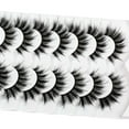 thumbnail image 3 of Changmaius  False Eyelashes Fluffy Cat Eye Look 8D Crossed Wispy Natural Faux Mink Lashes Fake Eyelashes 7 Pairs Pack, 3 of 8