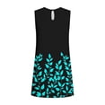 thumbnail image 6 of Sundresses for Women Summer Floral Boho Flower Print Dress Beach Cover Ups Tank Dress with Pockets Vacation Outfits, 6 of 6