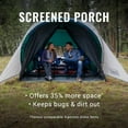 thumbnail image 2 of Coleman 4-Person Cabin Tent with Screened Porch, Evergreen, 2 of 8