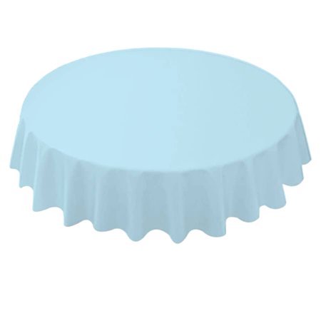 

ruhuadgb 84 Inch Round Tablecloth Simple Disposable PE Waterproof Thicker Table Cover Fabric for Home