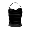 thumbnail image 7 of ibuvkizy Womens Tank Tops,Tube Tops for Women,Women's Casual Sexy Fashion Summer Neck Vest Pile Collar Tube Top Small Suspender Blouse, 7 of 7