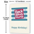 thumbnail image 3 of Funny Birthday Card, Happy Birthday Gifts for Men, Women, Husband, Wife, Mom, Dad, Grandma, Friends, Family, and Anyone, Unique Bday Decoration, 3 of 5