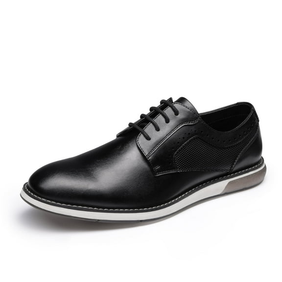 Bruno Marc Men's Plain Toe Oxford Shoes Business Formal Derby Dress Sneakers Wide Width