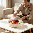 thumbnail image 4 of Clear Candy Bowl with Secure Lid, Large Transparent Fruit Serving Bowl, Food Grade Storage Container for Snacks, Cookie, Coffee Table Home Decor, 4 of 6
