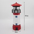 thumbnail image 2 of Solar Powered Lighthouse Nautical Scenic Cape Hatteras Lighthouse Statue Led Rotating Lighthouse, 2 of 3