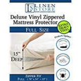 thumbnail image 3 of Heavy Duty PVC Vinyl Mattress Protector Cover, Hypoallergenic Waterproof Encasement, Bed Bugs - Dustmites Shield, 15 Inch Deep Pocket (Full - 78" x 54"), 3 of 3