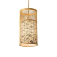 thumbnail image 1 of Lámpara colgante de bambú tejida, lámpara colgante estilo bohemio, lámpara de araña estilo japonés Estilo C Yuyangstore Pantalla de lámpara, 1 of 8
