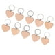 thumbnail image 5 of 10 Uds llavero de madera peso ligero escribir grabar fácilmente elegante en forma de corazón llavero de madera en blanco para regalo DIY, 5 of 14