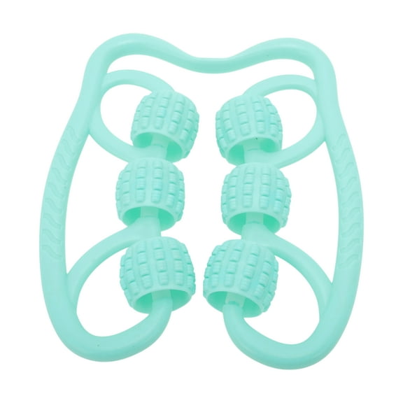Unique Bargains 1 Pc Durable Six Wheel Foot Massager for Home Blue Green EVA PP