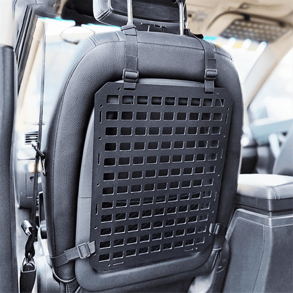 Car Seat Back Molle Panel, Molle Panel Organizer for Car, SUV Truck, Equipment Modular for EDC Pouch Tool Accessories