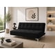 thumbnail image 1 of Sofá Cama Reclinable EL BAZAR STORE Vegas Lino Negro Moderno abotonado 3 Posiciones, 1 of 6