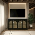 thumbnail image 5 of Jofran Archdale 65" Gothic Arch Transitional Sideboard Storage Cabinet with Glass Doors, 5 of 13