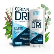 (6 pack) Certain Dri Everyday Strength Clinical Antiperspirant + Deodorant, Solid, 2.6 oz