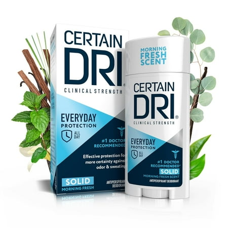 Certain Dri Everyday Strength Clinical Antiperspirant + Deodorant, Solid, 2.6 oz