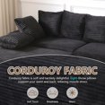 thumbnail image 7 of Sectional Sofa with Storage Ottoman, Modern Cloud Couch with Deep Seat, Modular Sectional Couches for Living Room, Apartment, Office Beige, 7 of 7