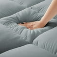 thumbnail image 4 of Peace Nest 4-inch Thickness Down  Alternative Fitted Mattress Topper with Soft Cover King - Gray, 4 of 5