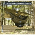 thumbnail image 2 of ZXNYH 11Ft Camping Hammock with Mosquito Net, with Unique Adjustable UHMWPE Ridgeline, Lightweight Portable Double Hammock with 12ft Tree Straps, Ideal for Camping, Hiking, Backpacking, OD Green, 2 of 2