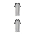 thumbnail image 4 of Sonducket Elegante para hombre para descansar y dormir Transpirable y neutral en género Idea de regalo de algodón para hombres Albornoz Hombres gris oscuro gris claro SG 2Conjunto, 4 of 6