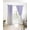 Purple, variant on Ombre White Blackout Curtains 45 Inches Long for Bedroom, Romatic Purple Art Thermal Insulated Room Darkening Black Out Window Curtain Panels Grommet Drapes for Living Room