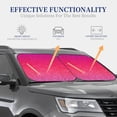 thumbnail image 3 of KLL Light Purple Glitter Windshield Sun Shade 2-Piece Foldable Car Front Window Sunshade for Most Sedans SUV Truck- Medium, 3 of 5