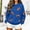 A1 Blue, variant on Game Day Sweatshirt Women Long Sleeve Crew Neck Hiking Winter Sports Mom Must Have Football Mom Shirt Tunic Tops Oversized Sunday Funday Sweatshirt Rugby Shirt Womens Baseball Shirt Blackish Green