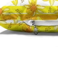 thumbnail image 4 of Yellow Flower Pet Bed, Floral Spring Narcissus and Daffodil Jonquil Blooms Striped Backdrop, Resistant Pad for Dogs and Cats Cushion with Removable Cover, 24" x 39", Yellow Apple Green, by Ambesonne, 4 of 4