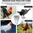 thumbnail image 5 of Steel Poultry Restraining Funnel Accommodates Medium Size Poultry Chickens Broilers Roasters Turkeys Up To Eight Pounds Flat-Back Design Easy To Clean, 5 of 5