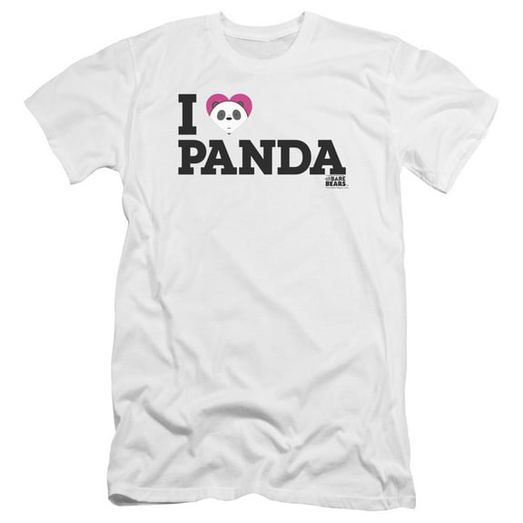 We Bare Bears - Heart Panda - Premium Slim Fit Short Sleeve Shirt - Medium
