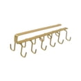 thumbnail image 1 of Ganchos para tazas debajo del gabinete, ganchos para colgar llaves, bufandas, corbatas y cinturones. oro, 1 of 9