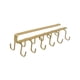 thumbnail image 1 of Ganchos para tazas debajo del estante del gabinete, soporte para tazas de café, colgador para utensilios de cocina oro, 1 of 9