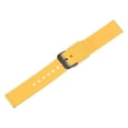 thumbnail image 3 of Uxcell Silicone Watch Band Quick Release Soft Rubber Watch Strap Yellow/Black 24mm, 3 of 7
