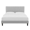 thumbnail image 6 of Modway Phillipa Performance Velvet King Platform Bed in Light Gray, 6 of 9