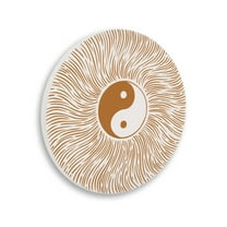 Stupell Industries Taijitu Symbol Yin Yang Harmony Abstract Pattern Graphic Art Unframed Art Print Wall Art, Design by Ziwei Li