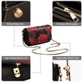 thumbnail image 5 of Crossbody Bags for Women Casual Lightweight Travel Handbags Red Roses Pattern, 5 of 7