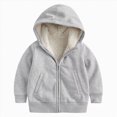 thumbnail image 4 of TOWED22 Girls Zip Up Hoodies Teen Fleece Full-Zip Sweatshirts Jacket Casual Fall Hoodie with Pocket(Light Gray,5-6 Y), 4 of 7