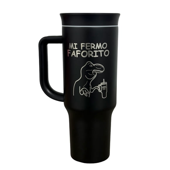 Termo Acero Inoxidable Dino T Rex Negro 1.2 Litros