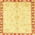 thumbnail image 1 of Ahgly Company Machine Washable Indoor Square Abstract Orange Area Rugs, 5' Square, 1 of 7