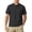 Mens Shirts Black, variant on Men's Linen Shirt Henley Standing Collar Short Sleeve Breathable Lightweight Casual Tops Father's Gift,M-5XL