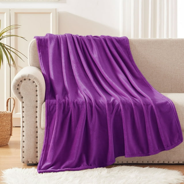 Exclusivo Mezcla Fleece Throw Blanket for Couch/Sofa/Bed,Plush Soft