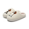 thumbnail image 4 of Winter House Slippers Women Slip on Fuzzy Casual Winter Soft Slide House Slippers Outdoor Indoor Cute Pet Flat Warm Sandals, 4 of 9