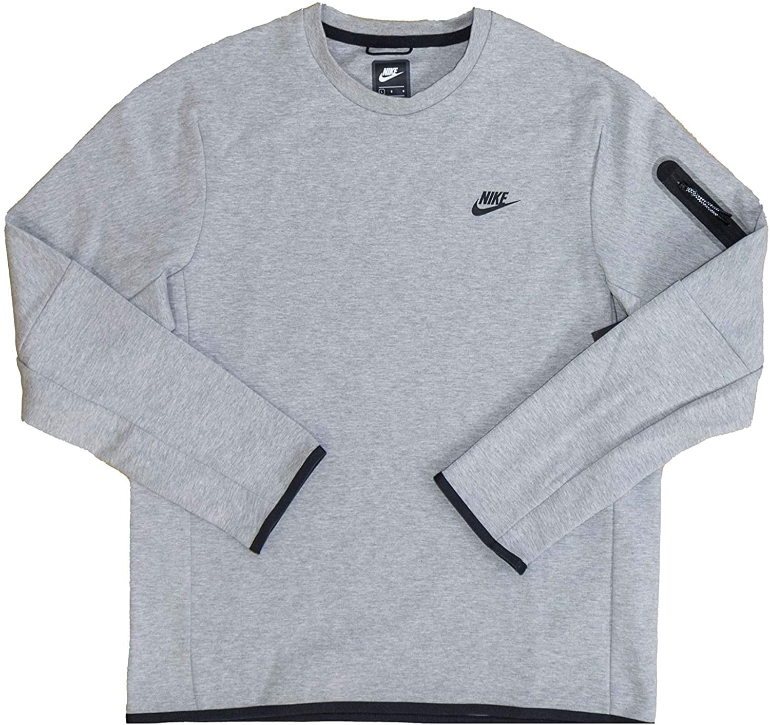 Nike Sportswear Tech Fleece Mens Crew Double-Sided Spacer Fabric for Added Without Extra Weight CU4505-063 Size M - Walmart.com