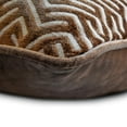 thumbnail image 2 of The HomeCentric Decorative Brown Pack of 2, 24x24 inch (60x60 cm) Throw Pillows, Velvet Chevron Throw Pillows For Couch, Geometric Pattern Modern Style Easter - Chevron Locked, 2 of 3