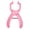 Pink, variant on Ergonomic Safety Eye Tool Clamp for Crocheting Auxiliary Stuffed Animals Doll Making Supplies, Fits Craft Washers, Pink, 7.87 inches / 20.0 cm