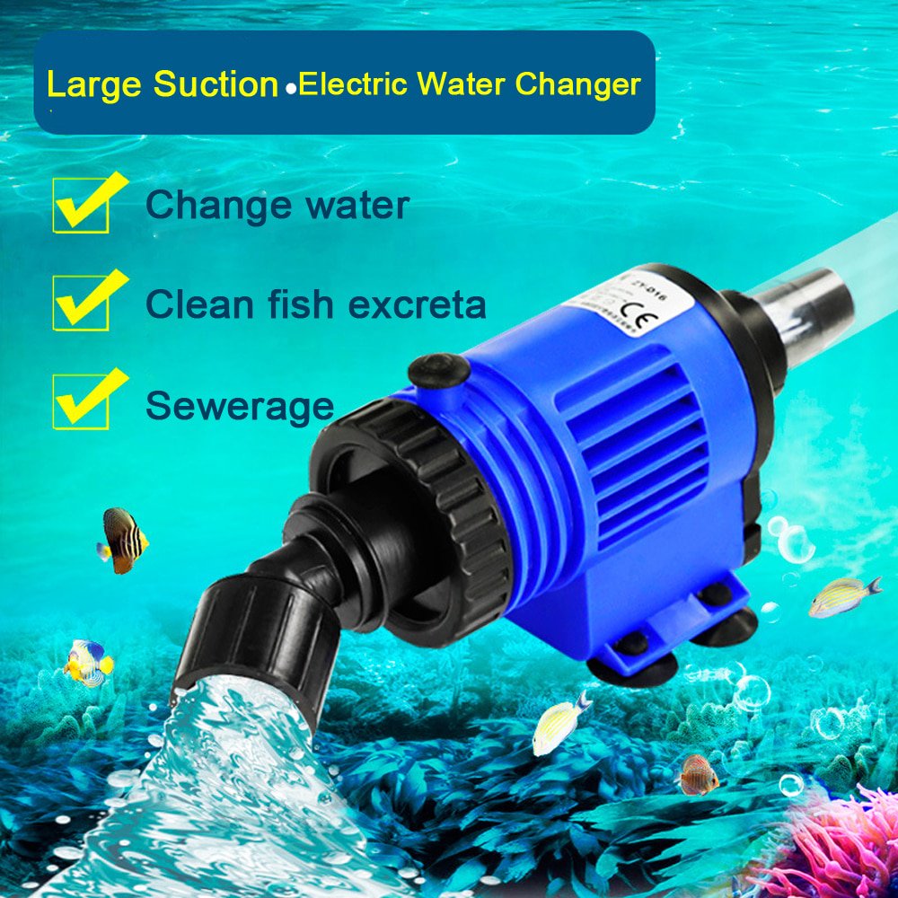 Automatic Fish Tank Water Changer Pump Aquarium Gravel Cleaner Fish