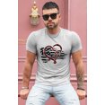 thumbnail image 4 of ABPHQTO Camiseta gris con estampado gráfico Spade K para hombre, 4 of 5