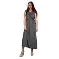 thumbnail image 1 of Peach Couture Robe Longue Maxi d'Été pour Femme à Pois Sans Manches Décontractée de Cocktail Noire Grande, 1 of 4