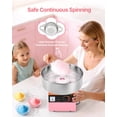 thumbnail image 2 of VEVOR Commercial Cotton Candy Machine Electric Sugar Floss Maker Stainless Steel Pink, 2 of 9
