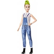 Barbie Fashionistas Doll, Petite Body Type with Denim Overalls